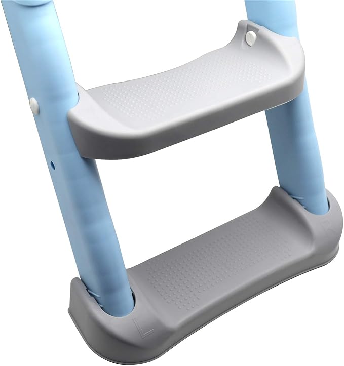 XKMT- Blue Toddler Potty Training Seat Ladder Step Toilet Girl Chair Infant Kids Bathroom Trainer [P/N: ET-BABY002-BLUE]