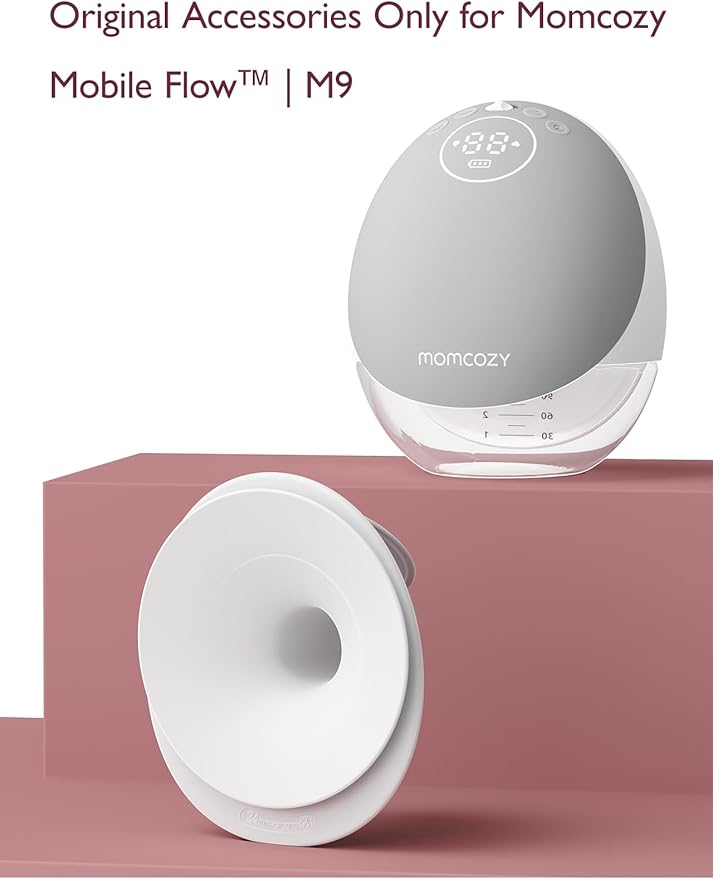 Momcozy Original Replacement Accessories for Upgraded Mobile Flow | Upgraded M9,Original Upgraded M9 Breastfeeding Parts,24mm Flange,1 Pack