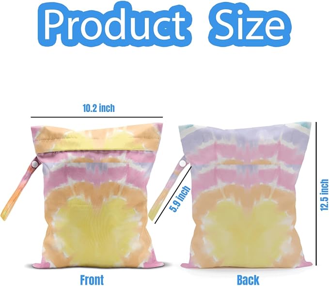 Wet Dry Bag, Wet Bag for Swimsuit, Travel, Beach, Pool, Diapers, Dirty Yoga Gym Clothes, Makeup Bag, Summer Vacation Essentials, Waterproof Reusable Beach Bag