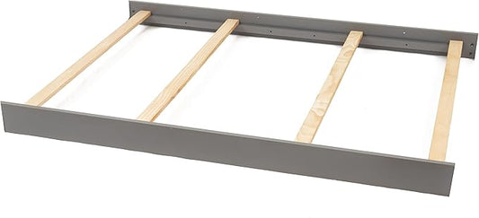 Full-Size Conversion Kit Bed Rails for Sorelle Convertible Cribs - Solid Wood Rail - Toddler and Adult Bed Rail for Full-Size Beds - Essential Nursery & Baby Furniture (Model #215, Weathered Grey)