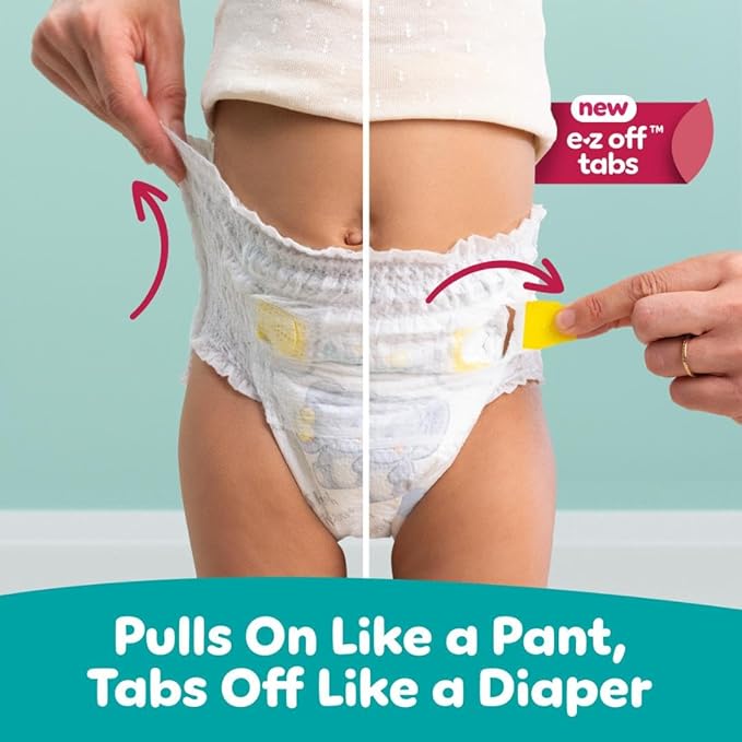 Pampers Swaddlers 360 Pull-On Diapers, Size 5, 116 Count, with Sensitive Baby Wipes, 4 Flip-Top Packs (336 Wipes Total) [Packaging May Vary]