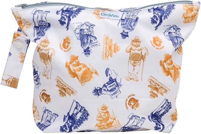 GroVia Reusable Zippered Wetbag for Baby Cloth Diapering and More (Only You)