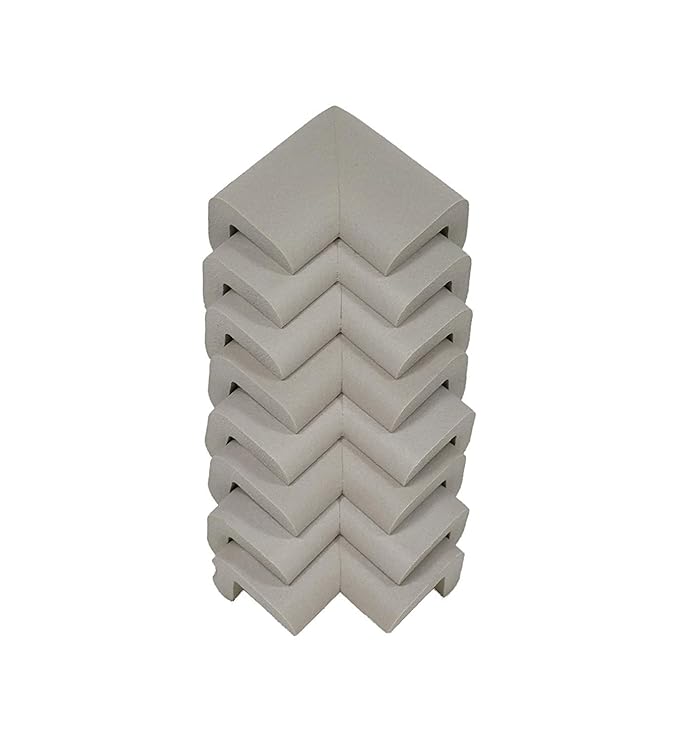 Kidkusion 8 Piece Corner Guards Cushion, Off White