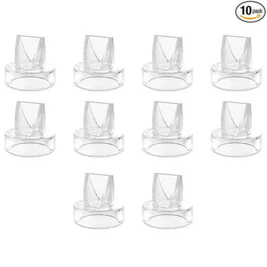 10 Pack S9 Pro / S12 Pro / S9 / S12 Duckbill Valve, Compatible with Momcozy/TSRETE/NaNaLazy/bluefair Breastpump, for Zomee/Legendairy Collection Cups