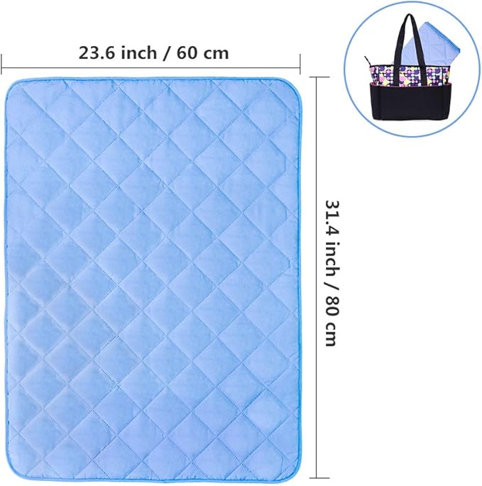 Topwon Quilted Changing Pad Waterproof, Crib Mattress Pad Liner,Comfy and Soft Foldable Mattresses 23'' x 31'' Protection for Kids, Adults, Elderly | Liquid, Urine, Accidents (Pack of 1)