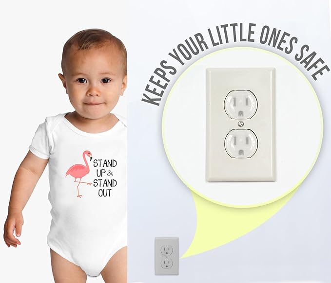 Outlet Plug Covers (36 Pack) Ultra Clear Child Proof Electrical Protector Safety Caps Electrical Socket Covers by Jackshadow