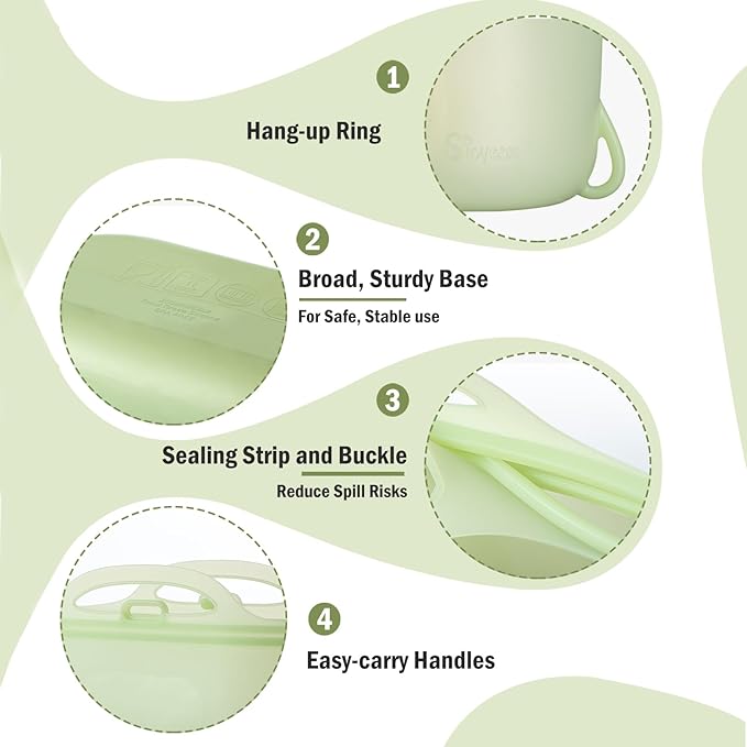 Silicone Travel Bottle Sterilizer Bags | 2000ml Microwave Steam Sterilizer Bags for Baby Bottles, Breast Pump & Pacifiers, Reusable Steam Sterilizing Bags for Travel and Home Use (Clear Milk White)