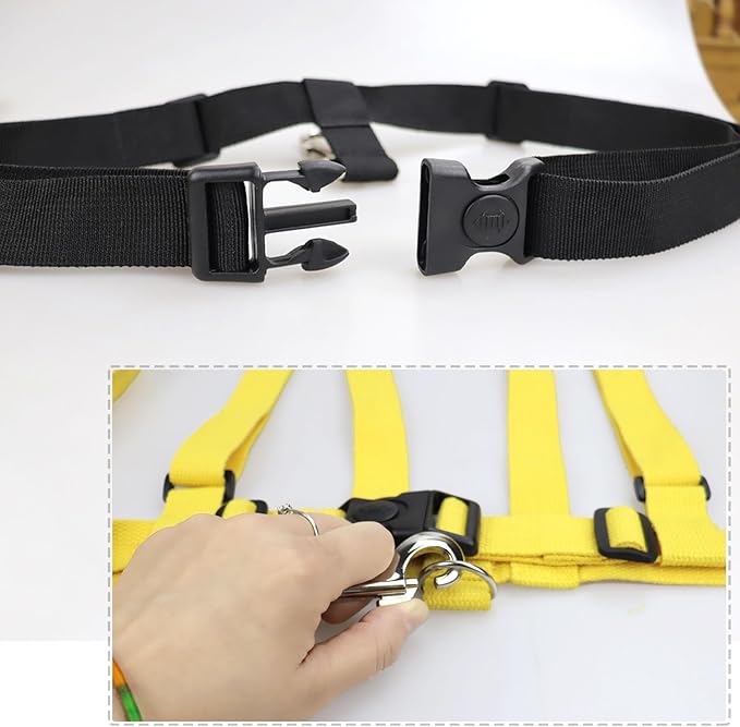 pinklilycare Autism Walking Harness for Older Children with Hands Free Belt and Adjustable Tether for Autism Special Needs ADHD