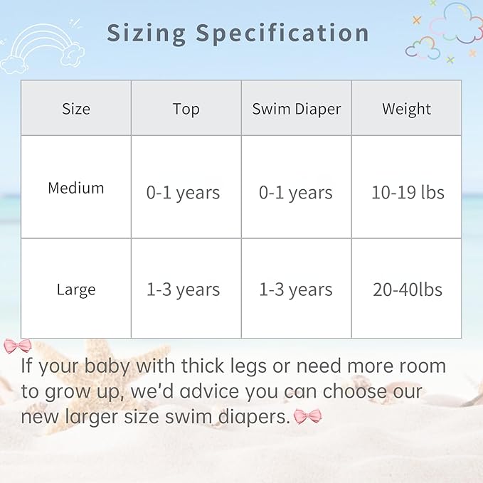 ALVABABY Baby Girl Swimsuit, 2-Piece Infant Toddler Bathing Short Sleeve Swimwear, Small Baby Reusable Swim Diaper with Matching Top
