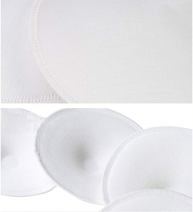 4pcs Breast Pads Absorbency Soft Breathable Organic Cotton Pads for Anti-overflow Breast Pads Nursing Accessories Cotton, app.11cm/4.33in, As Pic Shows