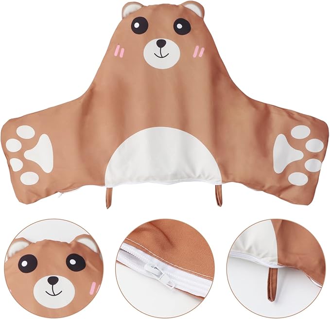 High Chair Cushion, for IKEA High Chair Cushion, Cushion High Chair, for IKEA Highchair Cushion for IKEA Antilop Highchair, Built-in Inflatable Cushion, Baby Sitting More Comfortable (Brown Bear)