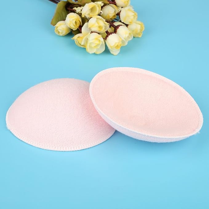 Zerodis 6 Pcs 3D Soft Cotton Washable Nursing Pads Reusable Leak-Proof Breast Pads Breastfeeding Pads Breathable Hypoallergenic Super Absorbent