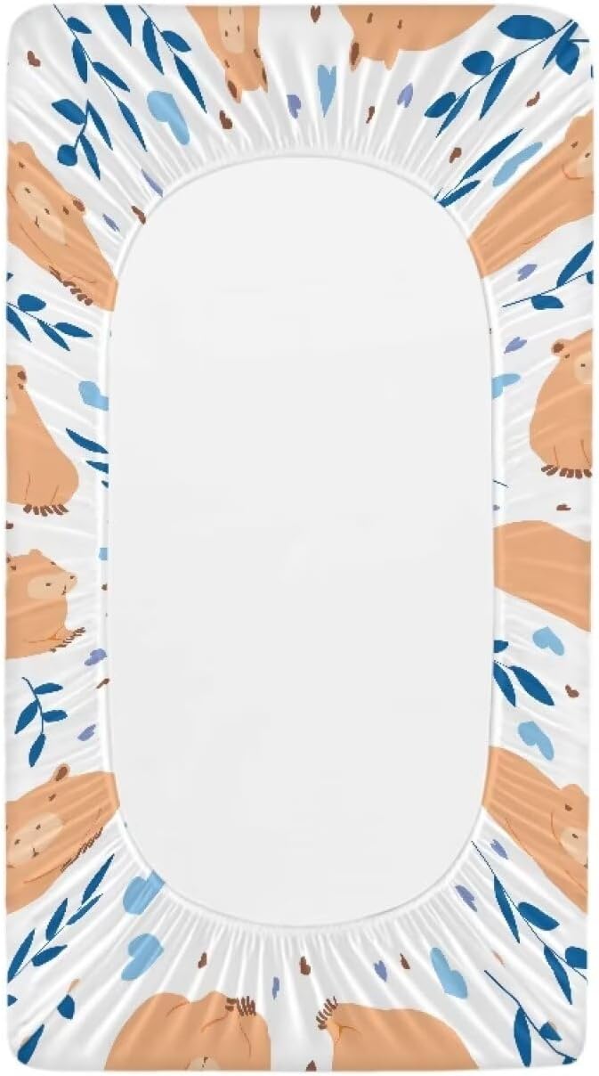 Guinea Pig Change Pad Covers Comfortable Baby Change Pad Sheet Non Slip Change Table Covers Fit for Most Rectangular Change Pad