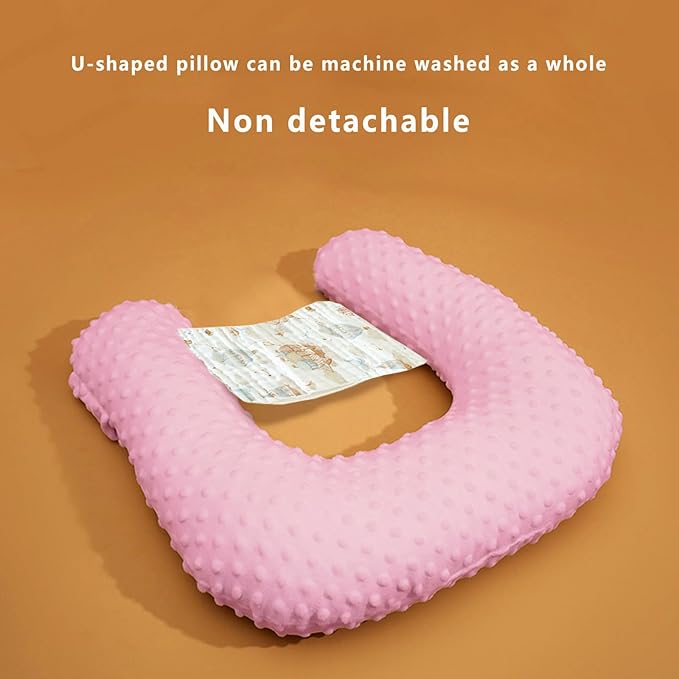 Baby Feeding Pillow Adjustable Newborn Nursing Pillow for Breastfeeding,Bottle Feeding Washable(Pink, One Size)