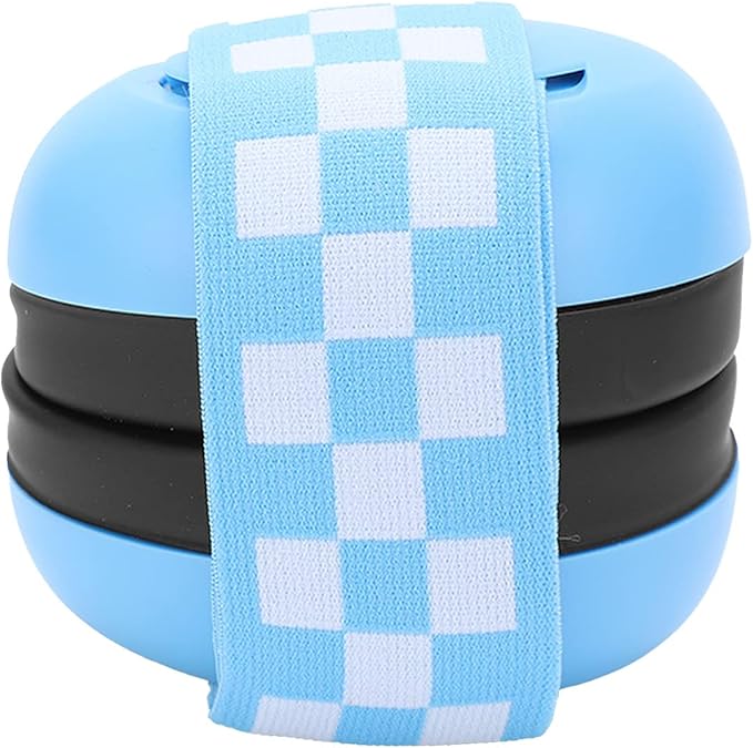 Sonew Baby Ear, Comfortable Infant Ear Muffs Prevent Hearing Damage & Improve Sleep, Adjustable Elastic Headband Baby Ear Muffs - Blue