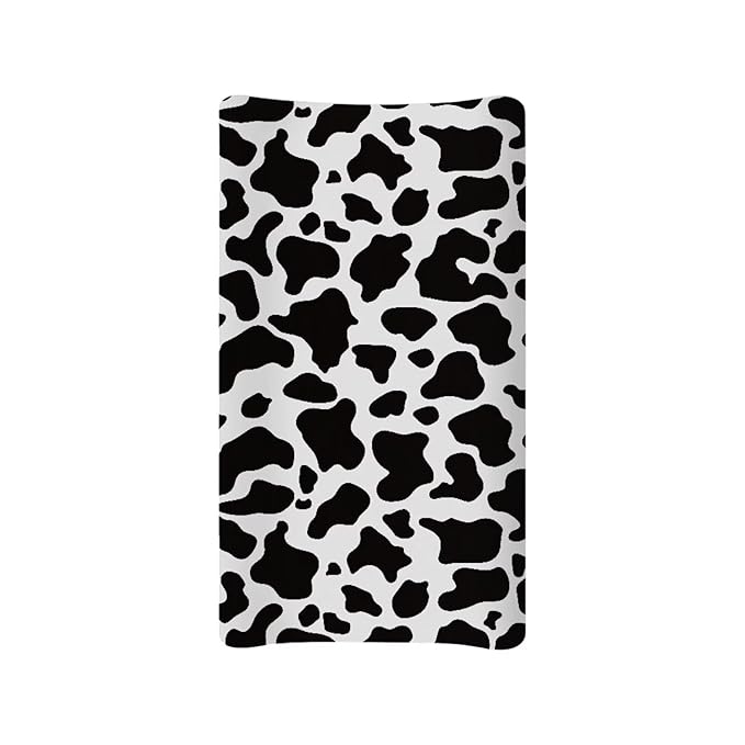 Cow Print Diaper Changing Pad Cover, Comfortable Infant Changing Table Cover Breathable Changing Mat Cover Baby Nursery Diaper Changing Pad Sheets