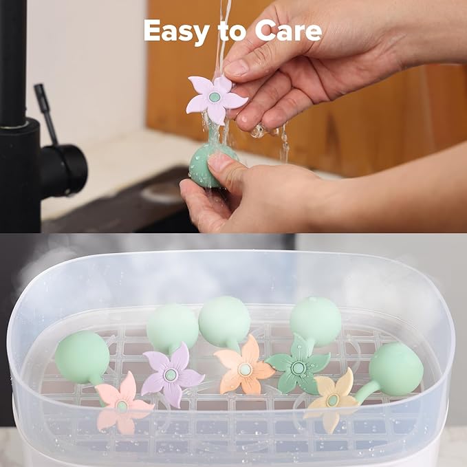 haakaa Manual Breast Pump Flower Stopper (Oat) - Made of Premium Silicone, BPA Free, Compatible with All haakaa Breast Pumps
