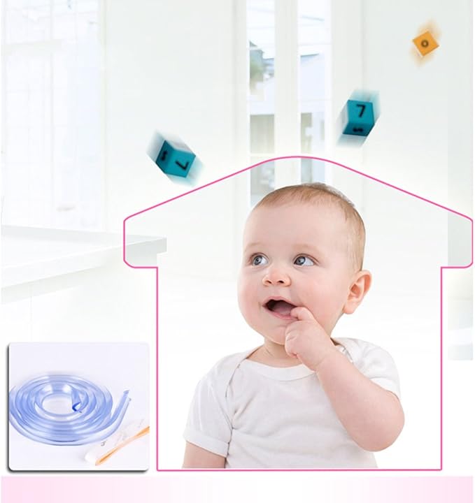 1M Soft Silicone Bumper Strip Child Safety Protector Table Desk Corner Edge Guard Cushion Pad