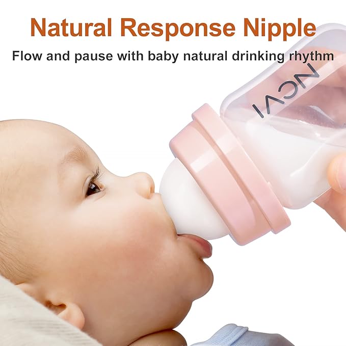 NCVI Breastmilk Cooler Bag and 2 Baby Bottles, BPA Free