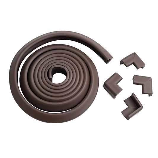 Prince Lionheart Table Edge Guard with 4 Corners, Chocolate Brown