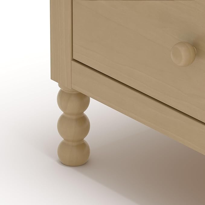 Storkcraft Rio 6 Drawer Dresser (Driftwood) – GREENGUARD Gold Certified, Wood Dresser for Bedroom, Kids & Nursery Storage Chest, Safety Interlocking Drawers, Pre-Installed Tracks, Kids Chest