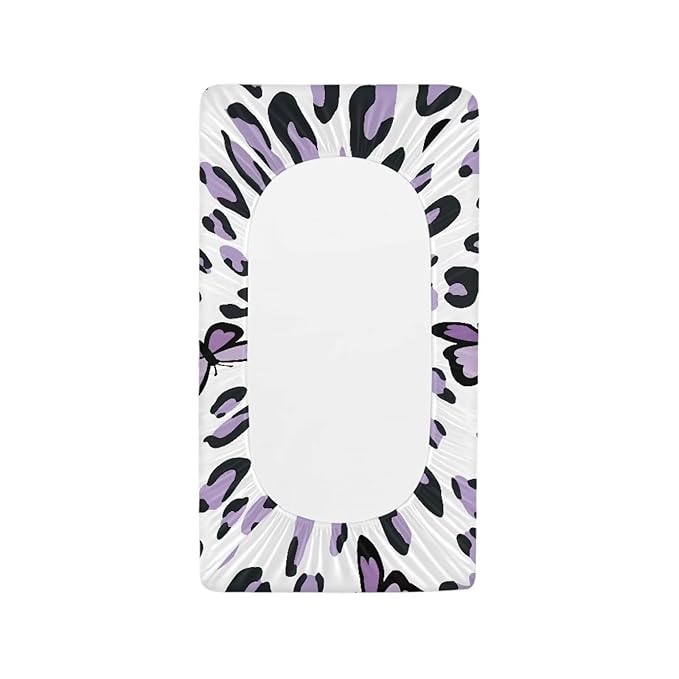 Changing Pad Cover Girl Butterfly Diaper Changing Pad Cover 32''*16'' Changing Table Pad Cover Soft Portable Baby Changing Pad Cover
