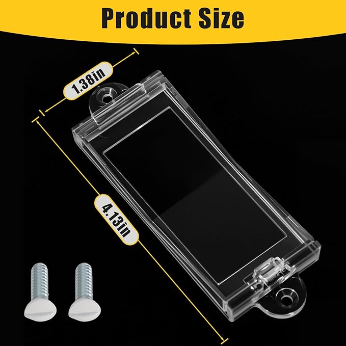 6 Light Switch Guard Cover, Baby Proof Wall Switch Cover Guard for Rocker Light Switch Protects Your Lights or Circuits from Being Accidentally Turned On or Off (Clear)