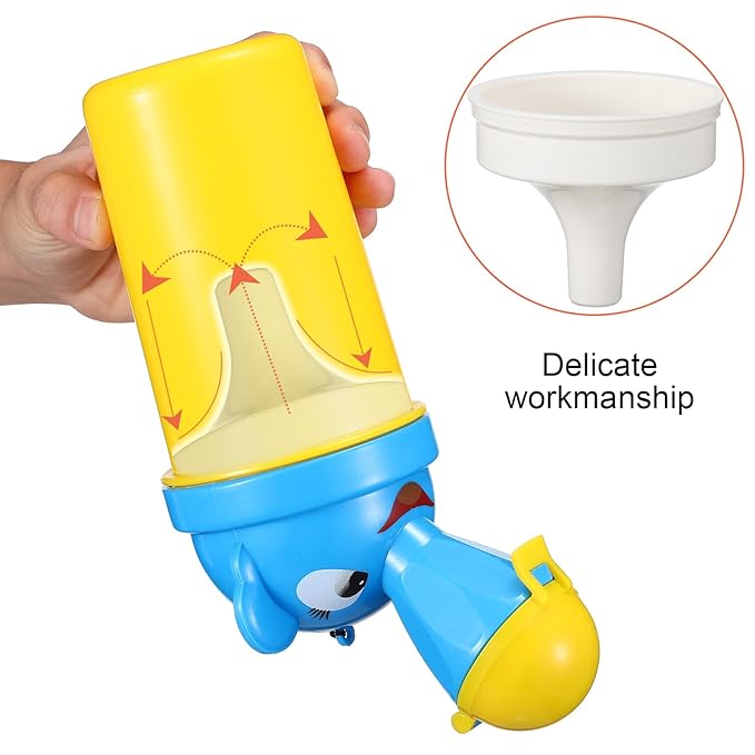 Hemoton Portable Urinal for Kids Travel Potty Toddler Pee Training Cup with Leak-Proof Seal and Cleaning Brush Compact Design for Outdoor Camping Car Use