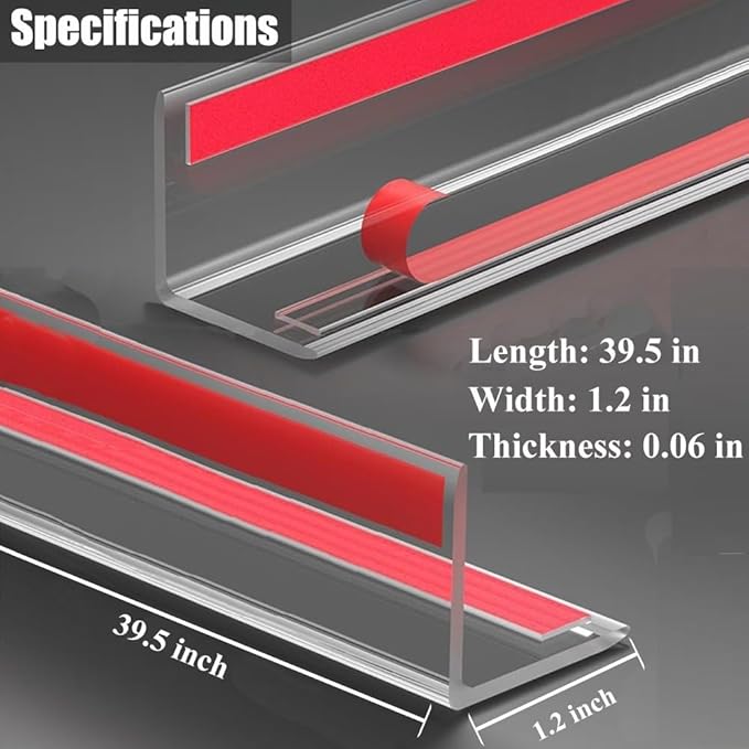 Clear Self-Adhesive Wall Corner Guards Walls Edge Protector & Corner Protectors for Wall, Furniture Corner, Door Easy to Install for Baby (4, 1.2in x 39.5in)