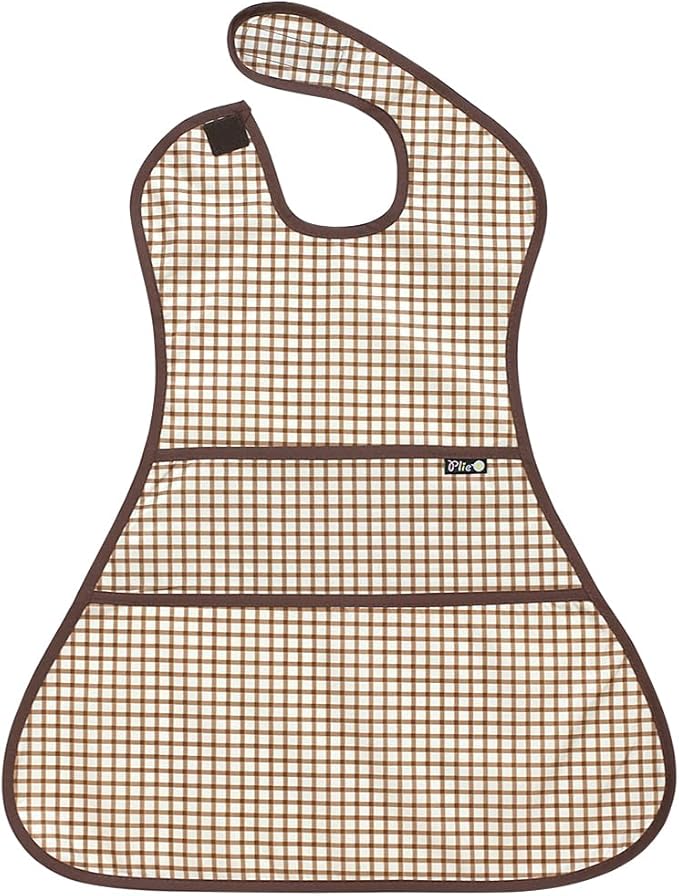Plie Full Coverage Waterproof Feeding Bib for Toddlers – Extra Long Apron Bib for Mealtime, Self-Feeding, High Chairn