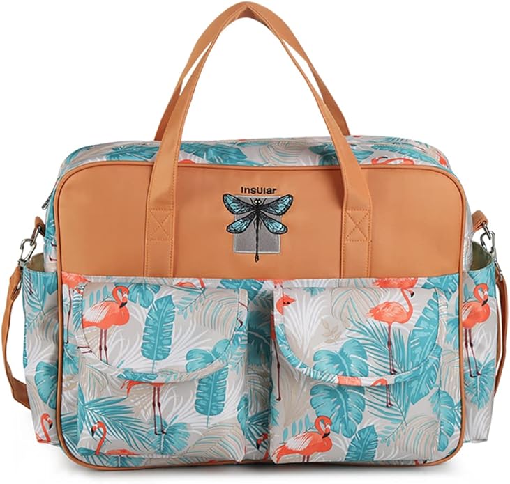 Kamay's Mummy Shoulder Bag Diaper Bag Chic Nappy Changing Bag Tote/Messenger Style Large with Changing Mat, Adjustable Straps