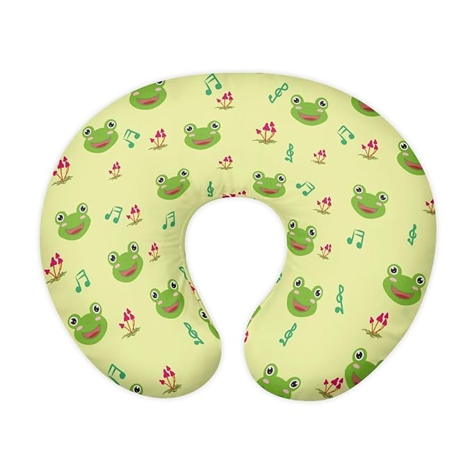 Frog Nursing Pillow Cover with Hidden Zipper Frog Super Soft & Breathable & Skin Friendly for Moms/Baby Stretchy Nursing Pillow Cover Quick-Dry Fabric Green