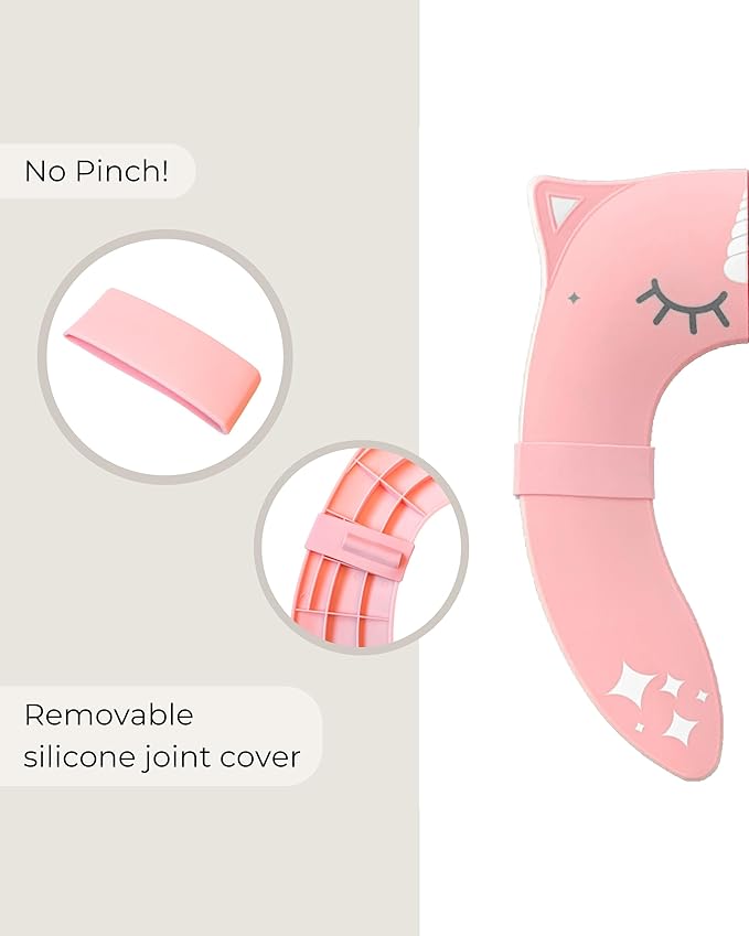 Hippypotamus Travel Potty Seat for Toddler - Folding Potty Training Seat - Portable Toilet Seat Cover for Baby & Kids (PINK Unicorn)
