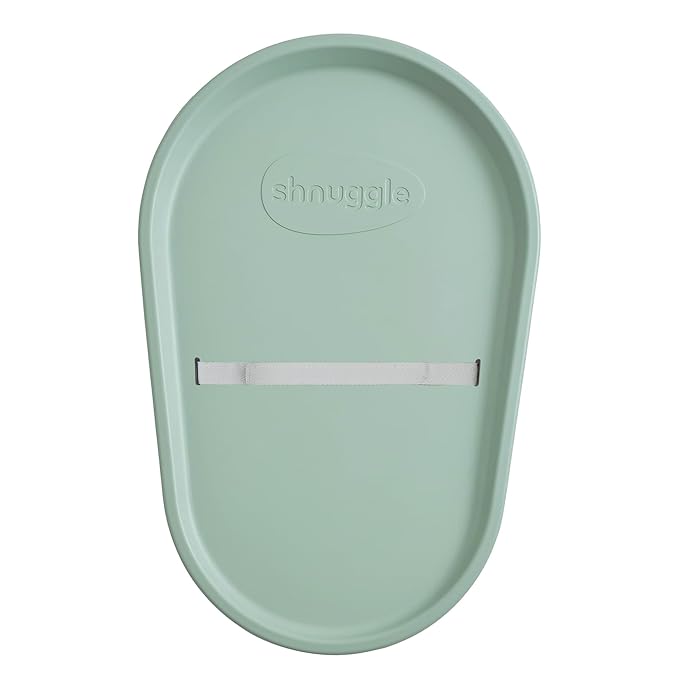 Shnuggle Squishy Changing Mat - Baby Changing Diaper Pad, Wipeable Easy-to-Clean Nappy Station, Warm-to-Touch Surface, Non-Slip Base, No Covers Needed - Eucalyptus