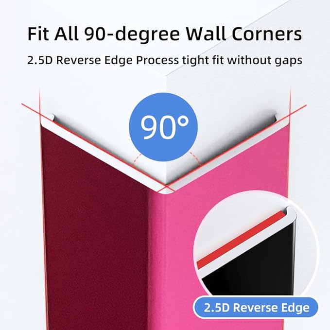 4 Pcs Aluminum Angle Corner Guards, 1" x 1" x 39.4" Metal Wall Corner Protector L-Shaped Molding Trim for Wall Door Frame Cabinet Protection Decoration, 2 mm Thickness, Rose Pink
