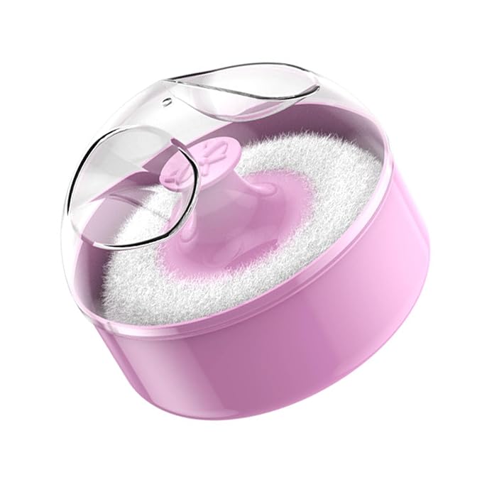 Powder Puff with Case Body Cosmetic Powder Puff Empty Loose Powder Box Container Body Powder Puff