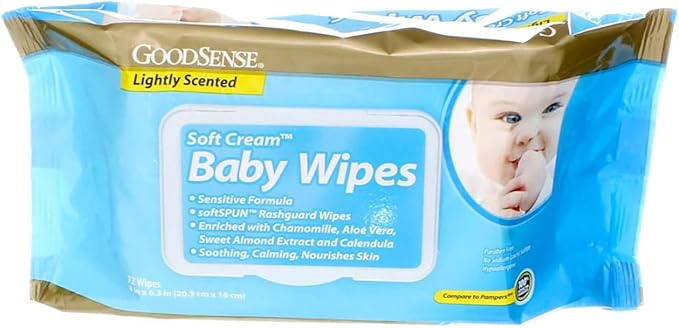 Good Sense Baby Wipes Scented 72ct Tub Case Pack 12