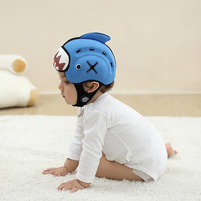 Baby Safety Helmet for Crawling Walking - Mambobaby Baby Helmet Adjustable Baby Head Protector Breathable Soft Infant Helmet Head Protection Helmets for Aged 6-24 Months, Ultra-Lightweight