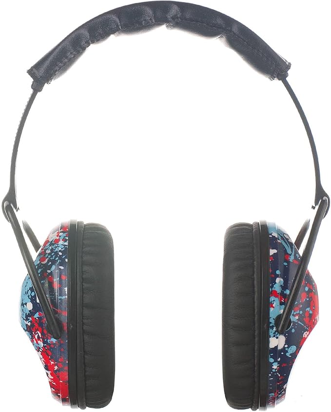 Kids Hearing Protection,25dB NRR Noise Reduction,Sound Proof for Kids,Toddler,Safety Earmuffs for Concert,Airplane,Autism,Monster Jam,Travel,School- Black RedPigment