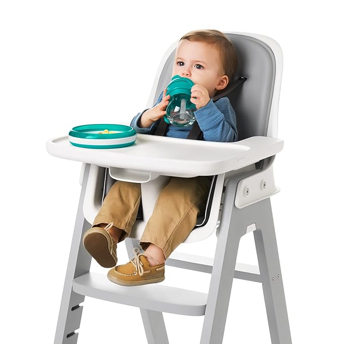 OXO Tot 6 Ounce Transitions Straw Cup with Removable Handles - Teal (Pack of 2)