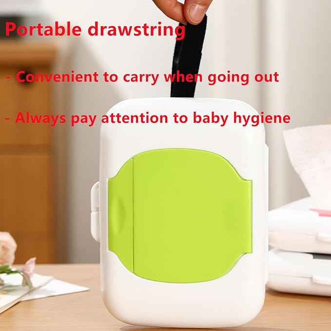 Wipes Dispensers Travel Wipes Case Refillable Wipe Holder Reusable Travel Wet Wipe Pouch Hanging Wet Wipe Container Indoor Outdoor Wipe Box