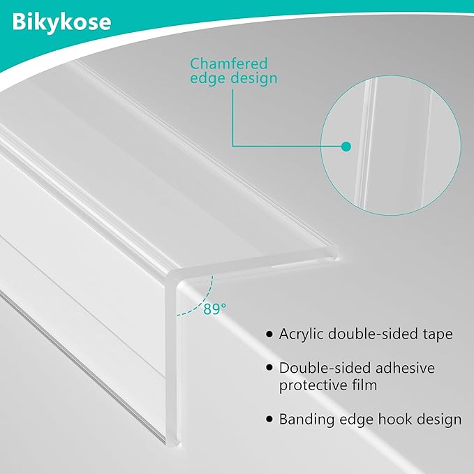 30x30mm Self Adhesive Corner Guard, 8pcs 31.5" Wall Corner Protector Strip, Flexible PVC Edge Trim, Peel and Stick Corner Protection for Furniture, Wall Edges & Table Corners
