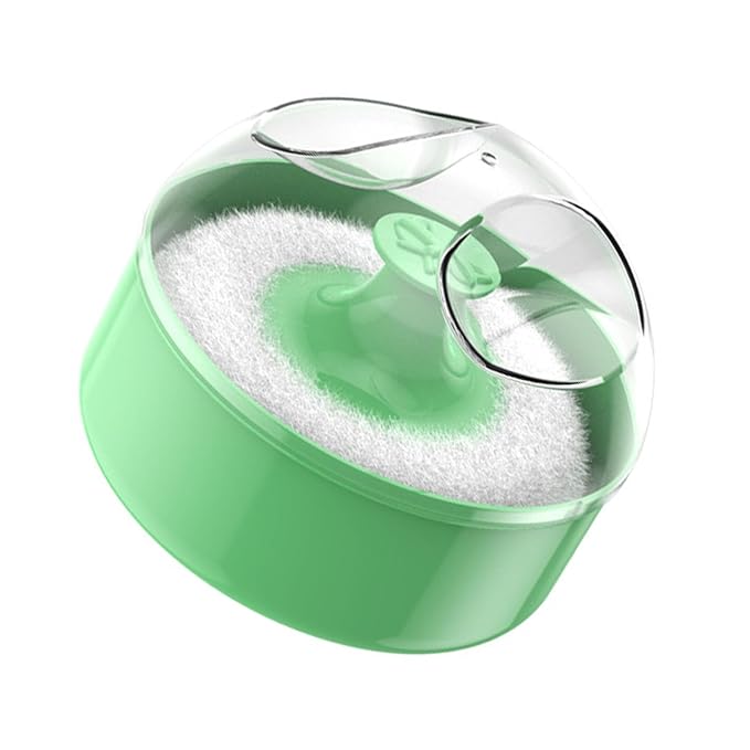Powder Puff with Case Body Cosmetic Empty Loose Powder Box Container Body Powder Puff
