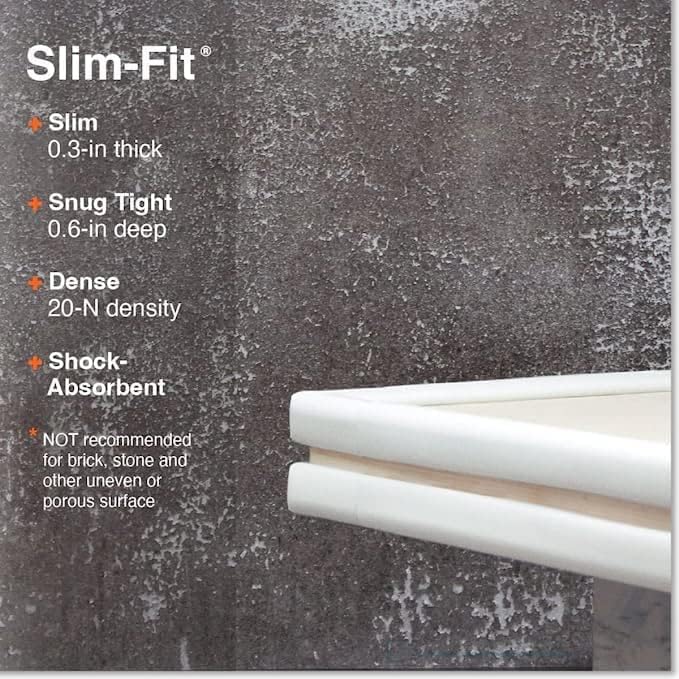 Slim-Fit 18ft Edge 16 Corners - Bundle & Save - RovingCove Slimfit Edge Corner Guards, Oyster White