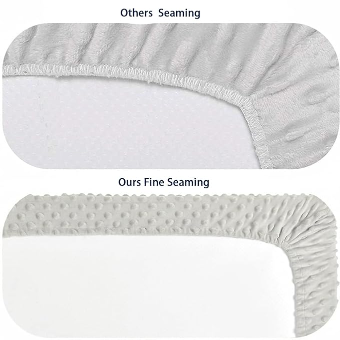 iEvolve Ultra Soft Minky Dots Changing Pad Cover (White, Diaper-changing-pad-covers, Baby)