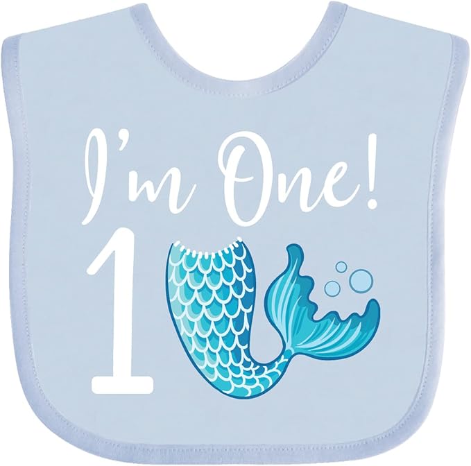 inktastic 1st Birthday Mermaid Party Baby Bib