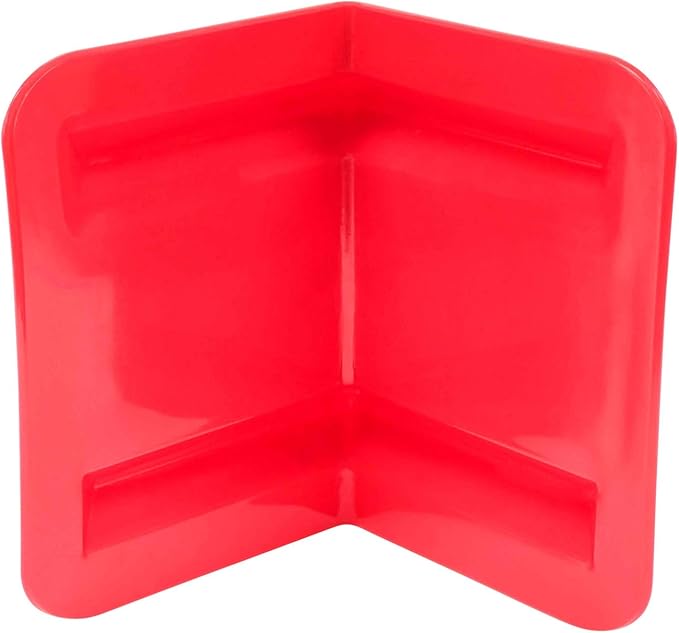 Mytee Products (20 Pack) V Edge Protectors Flatbed, 8" x 12", Red | Vee Shaped Plastics Corner Protectors for Cargo Loads | Tie Down Strap Guard for Winch, Ratchet Straps on Flatbed Truck Trailers