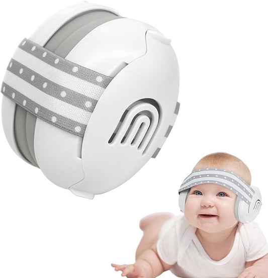Adjustable Baby & Toddler Noise Cancelling Headphones - Ear Muffs for Kids 1-3 for Airplane Travel