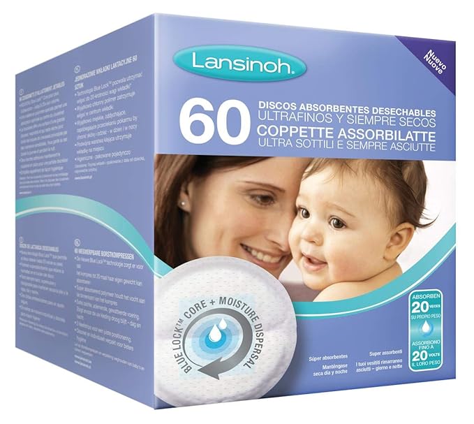 Lansinoh Nursing Pads Stay Dry 60 Each ( Pack of 4 )