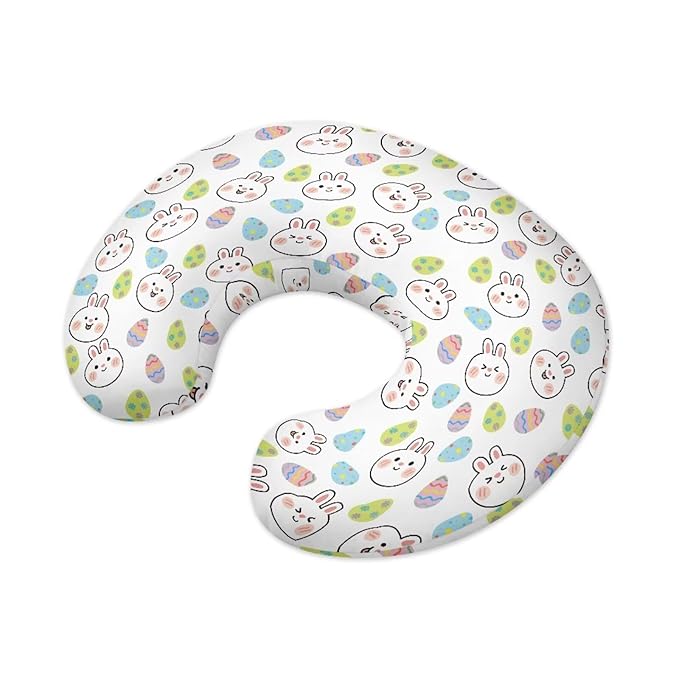 Cartoon Rabbit Nursing Pillow Covers for Breastfeeding Pillow, Cozy Nursing Slipcover Breastfeeding Pillow Covers for Breastfeeding Mom